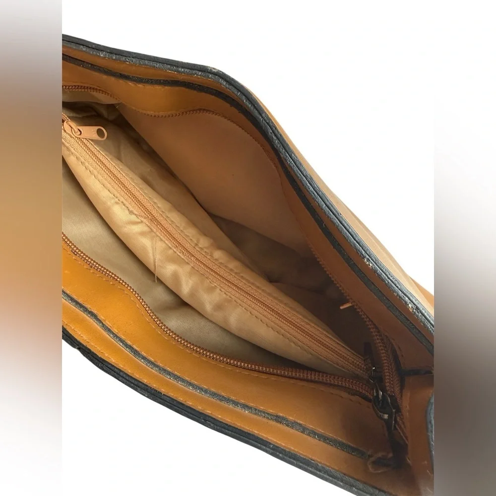 Y2k Style Faux Leather Bag Tan Small Size